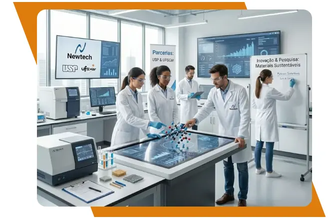 Equipe Newtech em pesquisa e desenvolvimento
